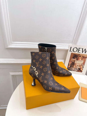 LV 1ACAKQ Louis Vuitton Women's Shoes Sparkle Ankle Boots L75203 - 35 - View 1