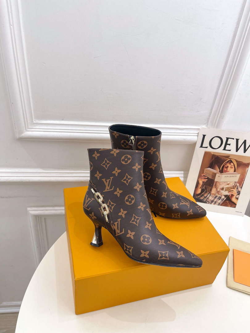 LV 1ACAKQ Louis Vuitton Women's Shoes Sparkle Ankle Boots L75203 - 35 - View 1