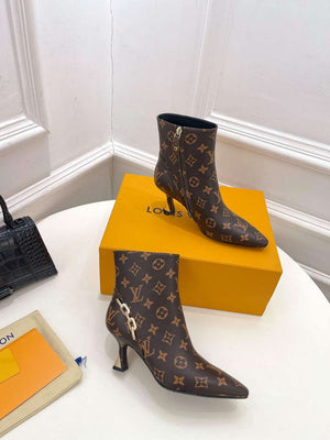 LV 1ACAKQ Louis Vuitton Women's Shoes Sparkle Ankle Boots L75203 - 35 - View 5