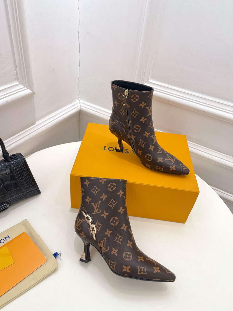 LV 1ACAKQ Louis Vuitton Women's Shoes Sparkle Ankle Boots L75203