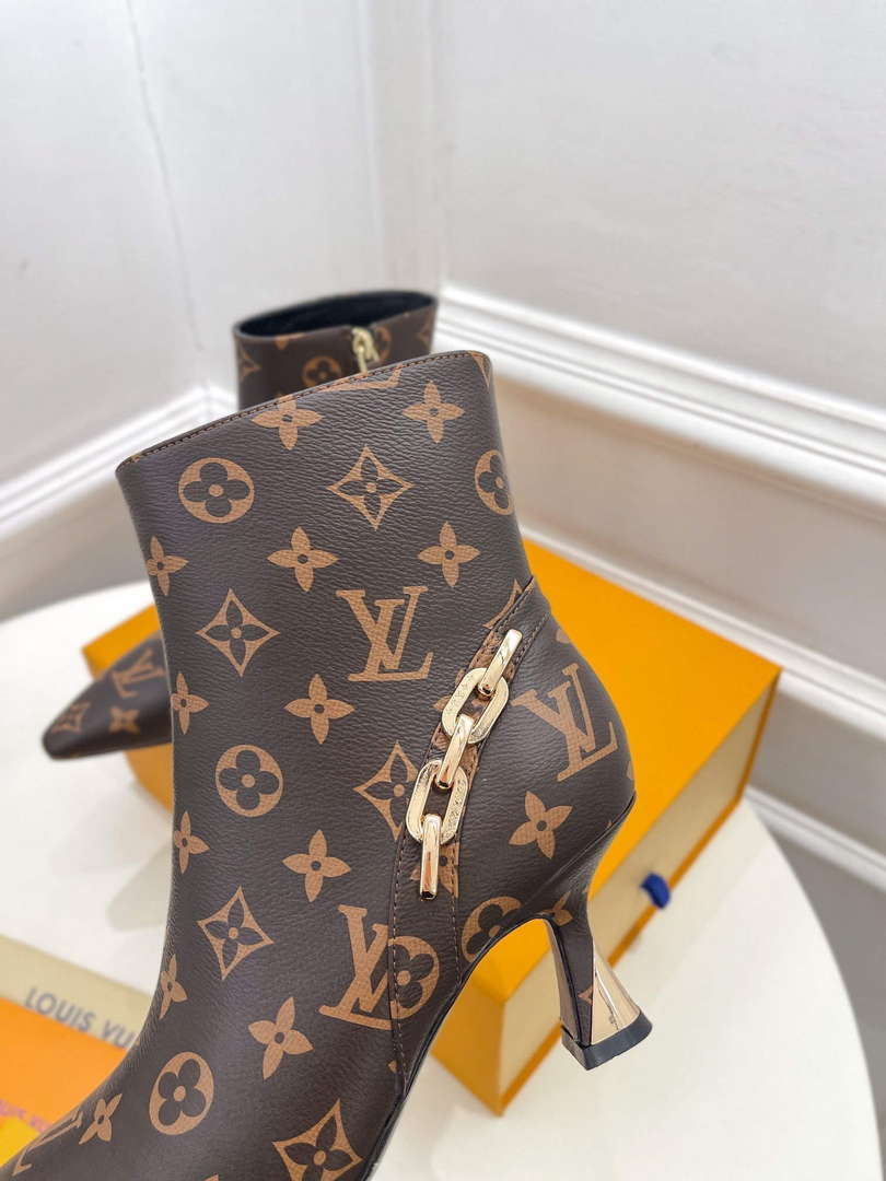 LV 1ACAKQ Louis Vuitton Women's Shoes Sparkle Ankle Boots L75203