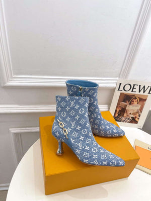 LV 1ACAKQ Louis Vuitton Women's Shoes Sparkle Ankle Boots L75204 - 35 - View 1