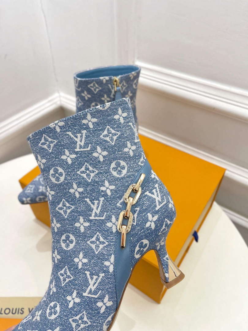 LV 1ACAKQ Louis Vuitton Women's Shoes Sparkle Ankle Boots L75204