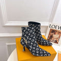 LV 1ACAKQ Louis Vuitton Women's Shoes Sparkle Ankle Boots L75205 - 35 - View 1
