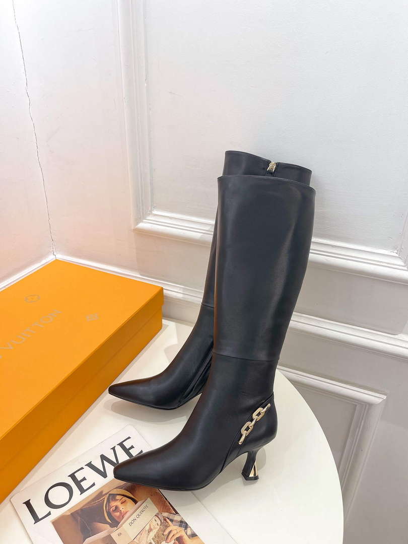 LV 1ACAKQ Louis Vuitton Women's Shoes Sparkle High Boots L75206