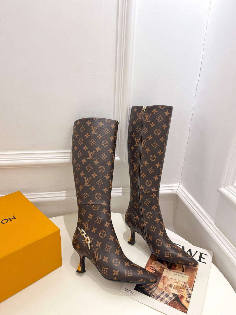 LV 1ACAKQ Louis Vuitton Women's Shoes Sparkle High Boots L75208