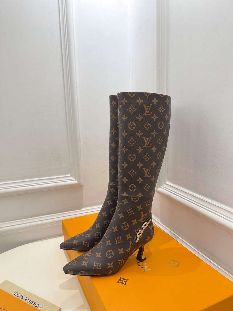 LV 1ACAKQ Louis Vuitton Women's Shoes Sparkle High Boots L75208
