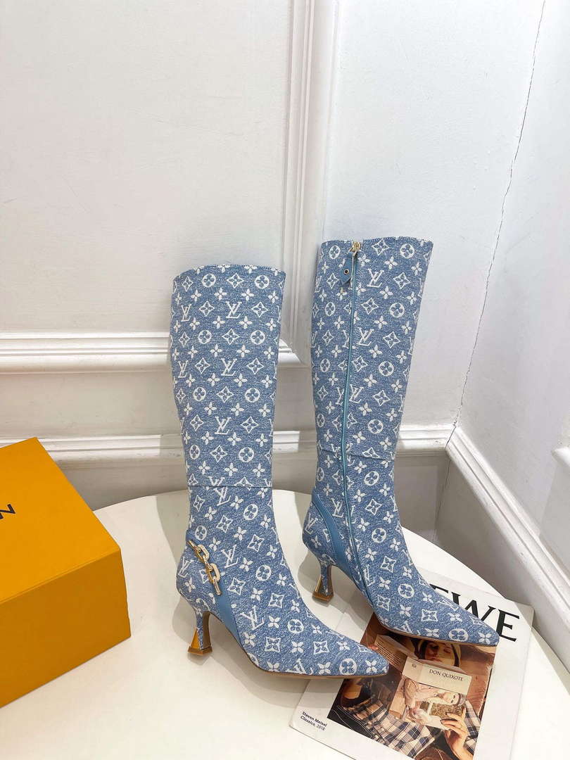 LV 1ACAKQ Louis Vuitton Women's Shoes Sparkle High Boots L75209