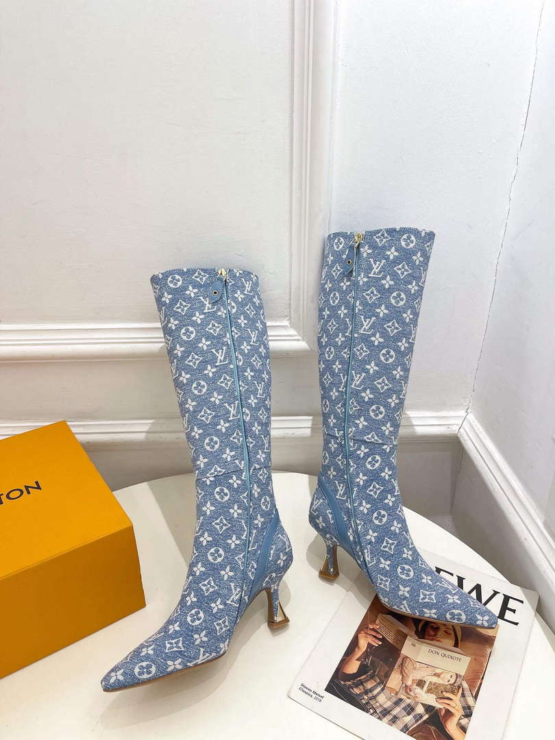 LV 1ACAKQ Louis Vuitton Women's Shoes Sparkle High Boots L75209