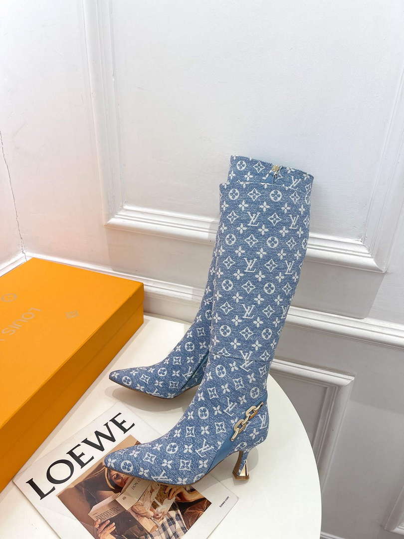 LV 1ACAKQ Louis Vuitton Women's Shoes Sparkle High Boots L75209