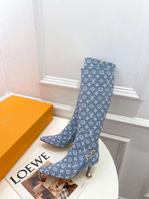 LV 1ACAKQ Louis Vuitton Women's Shoes Sparkle High Boots L75209 - 35 - View 4