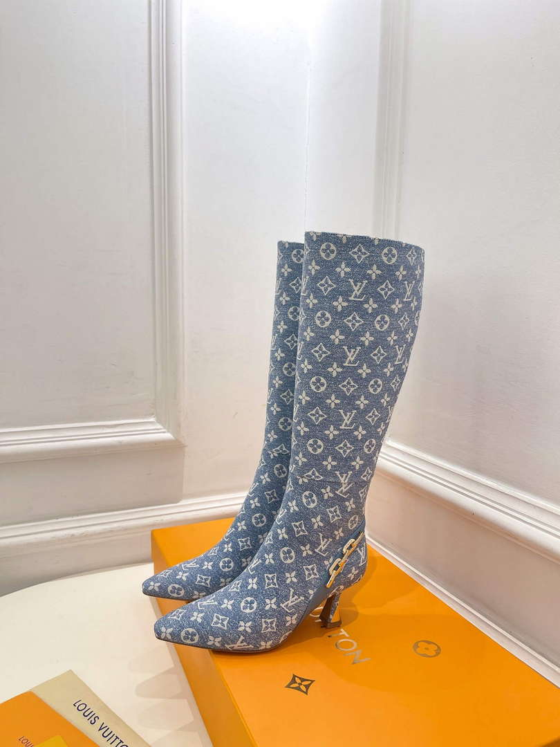 LV 1ACAKQ Louis Vuitton Women's Shoes Sparkle High Boots L75209 - 35 - View 5
