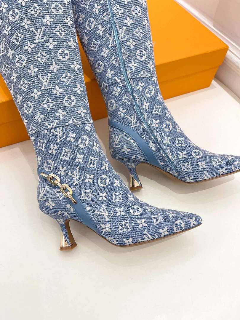 LV 1ACAKQ Louis Vuitton Women's Shoes Sparkle High Boots L75209