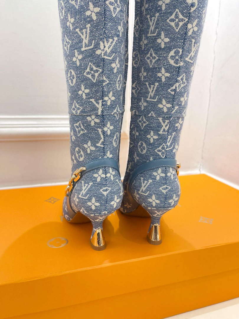 LV 1ACAKQ Louis Vuitton Women's Shoes Sparkle High Boots L75209