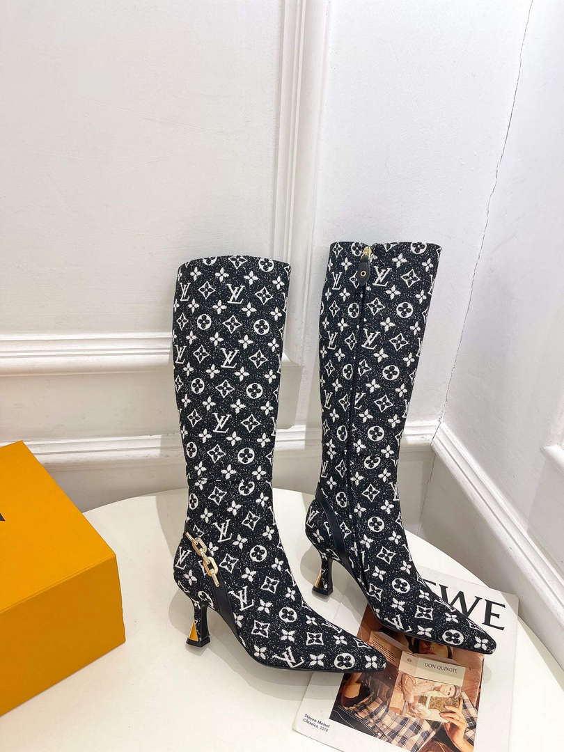 LV 1ACAKQ Louis Vuitton Women's Shoes Sparkle High Boots L75210