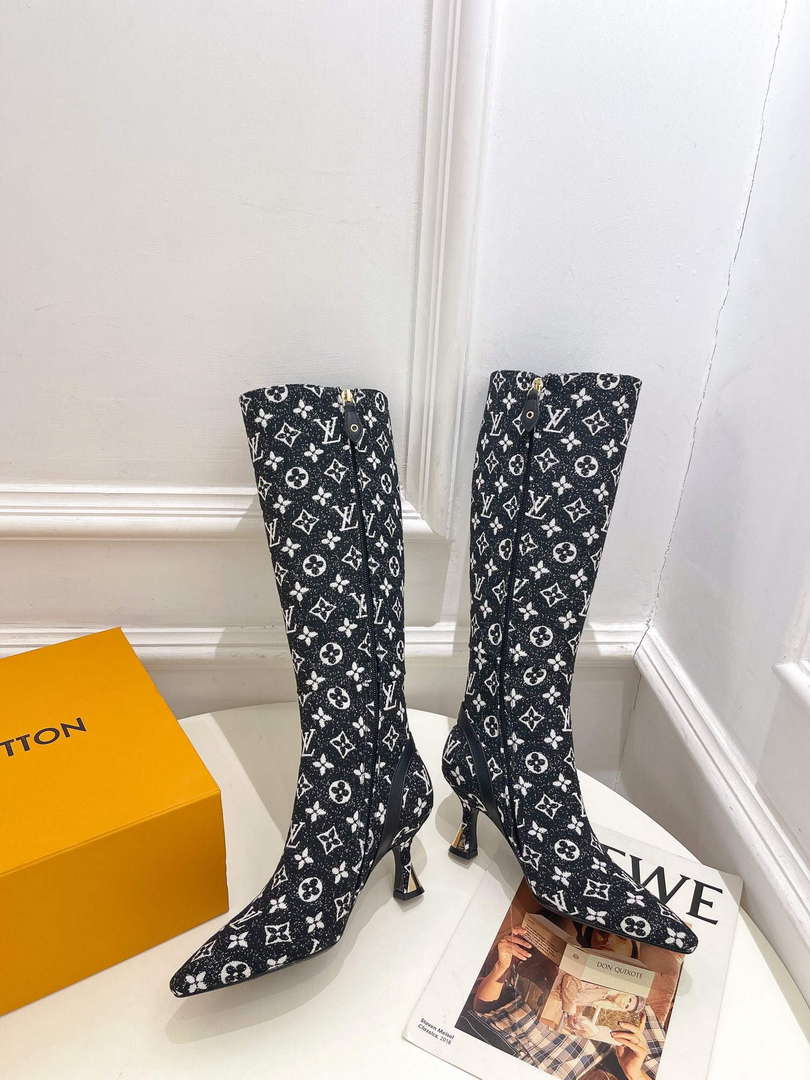 LV 1ACAKQ Louis Vuitton Women's Shoes Sparkle High Boots L75210