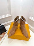 LV 1ACAKQ Louis Vuitton Women's Sparkle Ankle Boot Heel 65mm L75230