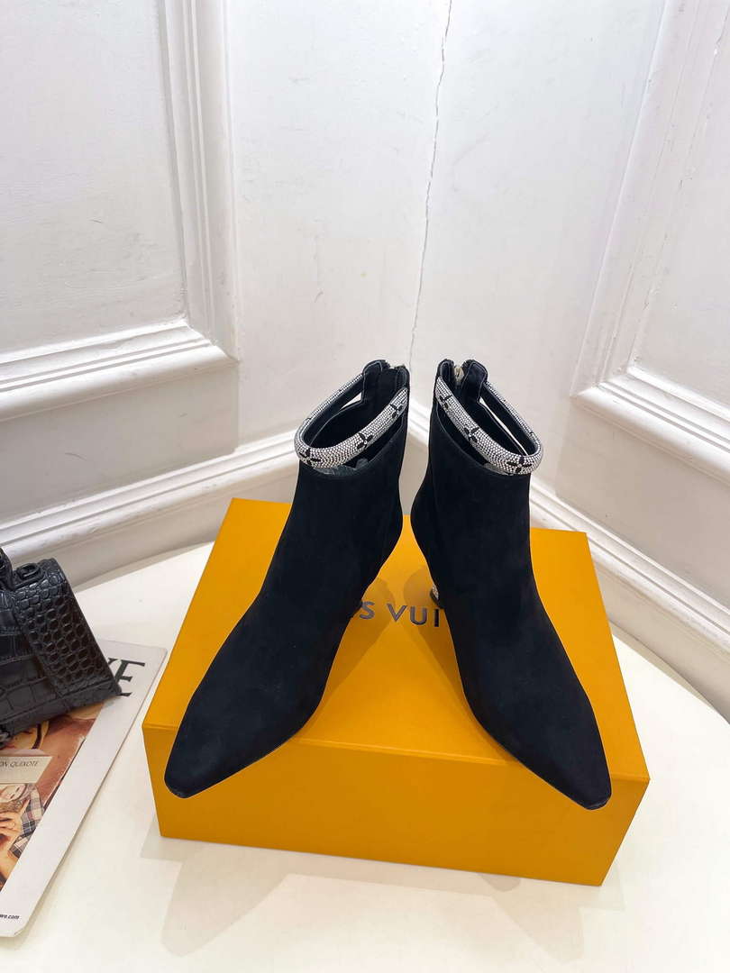 LV 1ACAKQ Louis Vuitton Women's Sparkle Ankle Boot Heel 65mm L75231 - 35 - View 1