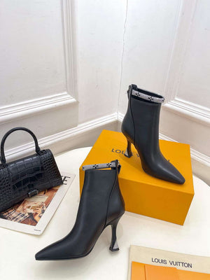 LV 1ACAKQ Louis Vuitton Women's Sparkle Ankle Boot Heel 95mm L75226 - 35 - View 4