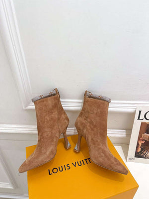 LV 1ACAKQ Louis Vuitton Women's Sparkle Ankle Boot Heel 95mm L75227 - 35 - View 3