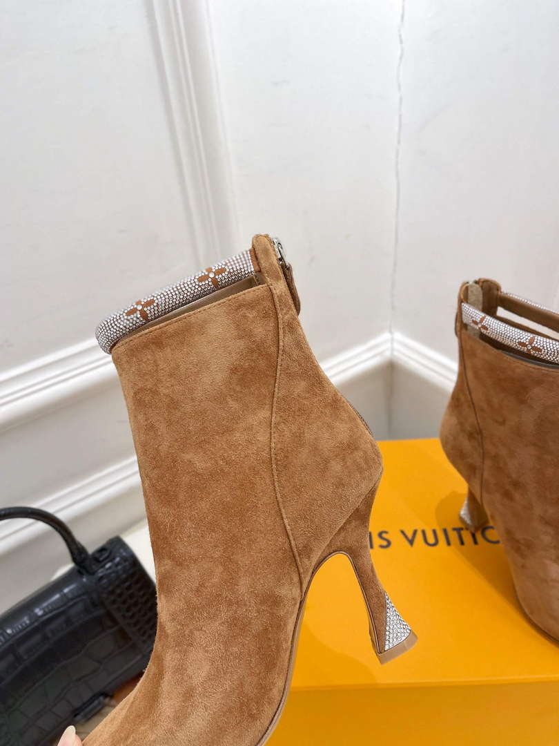 LV 1ACAKQ Louis Vuitton Women's Sparkle Ankle Boot Heel 95mm L75227