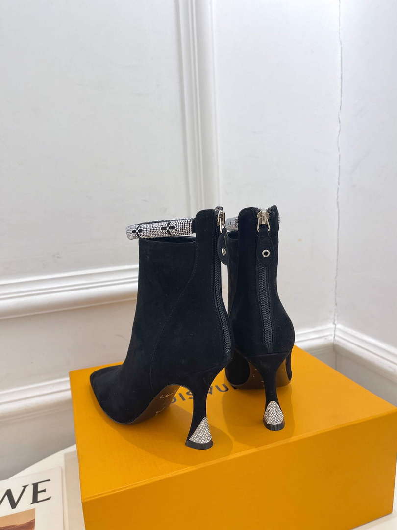 LV 1ACAKQ Louis Vuitton Women's Sparkle Ankle Boot Heel 95mm L75228