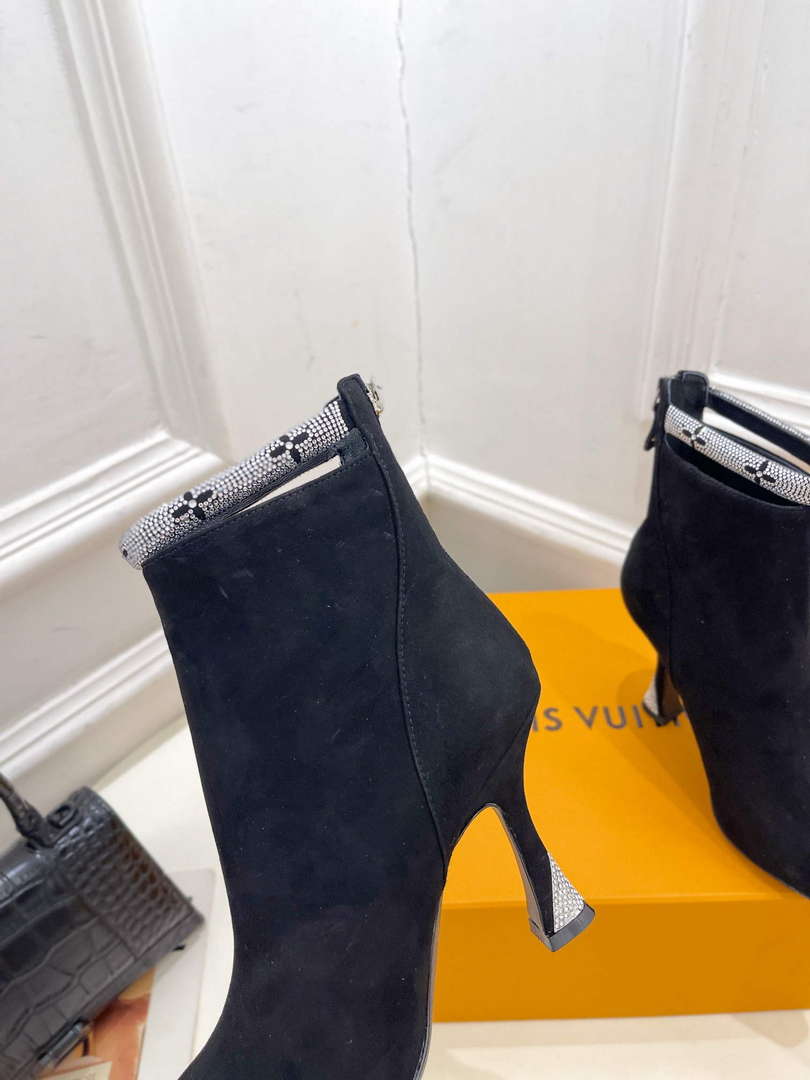 LV 1ACAKQ Louis Vuitton Women's Sparkle Ankle Boot Heel 95mm L75228