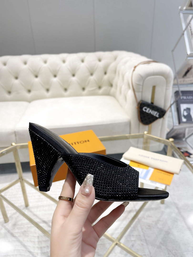 LV 1ACJ3D Louis Vuitton Women's Shoes Super Mule L75223