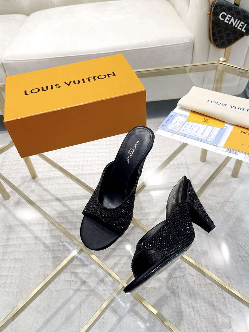 LV 1ACJ3D Louis Vuitton Women's Shoes Super Mule L75223