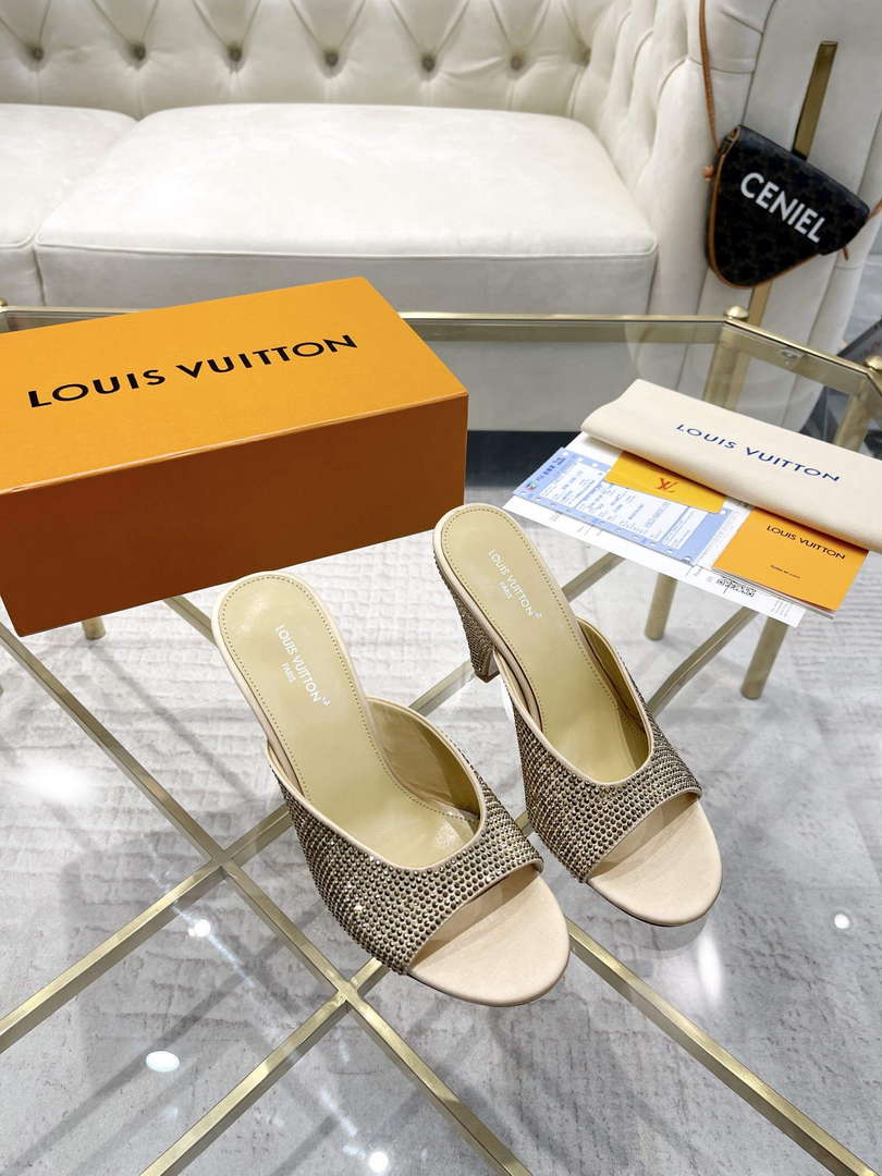 LV 1ACJ3S Louis Vuitton Women's Shoes Super Mule L75224
