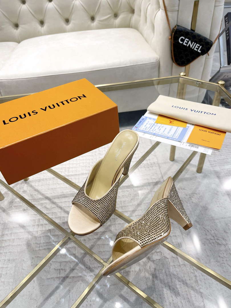 LV 1ACJ3S Louis Vuitton Women's Shoes Super Mule L75224