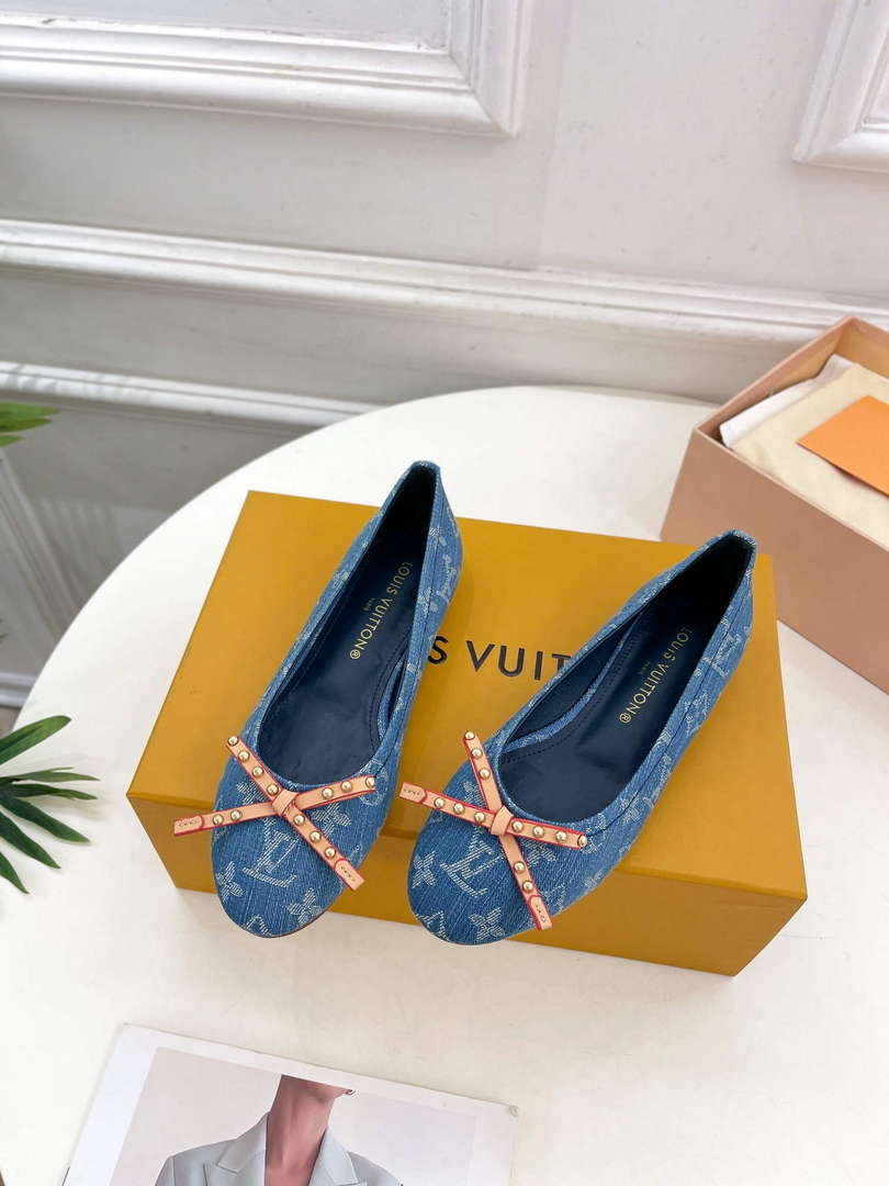 LV 1ACK97 Louis Vuitton Nina Flat Ballerina L66384