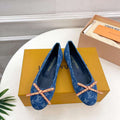 LV 1ACK97 Louis Vuitton Nina Flat Ballerina L66385 - US 4=Euro 35 - View 1