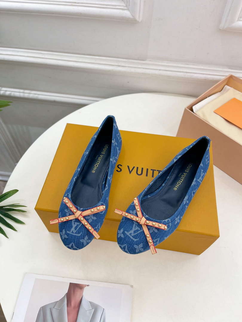 LV 1ACK97 Louis Vuitton Nina Flat Ballerina L66385
