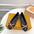 LV 1ACK97 Louis Vuitton Nina Flat Ballerina L66386 - US 4=Euro 35 - View 1