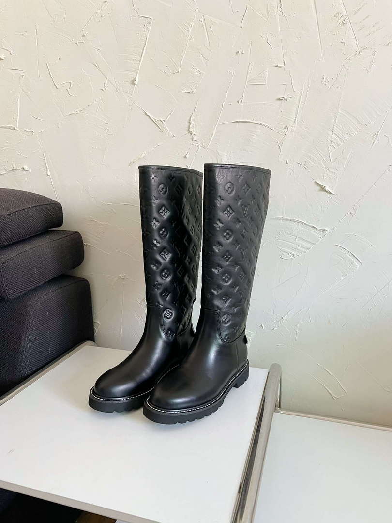 LV 1ADD2Q Louis Vuitton Territory Flat High Boot L88290
