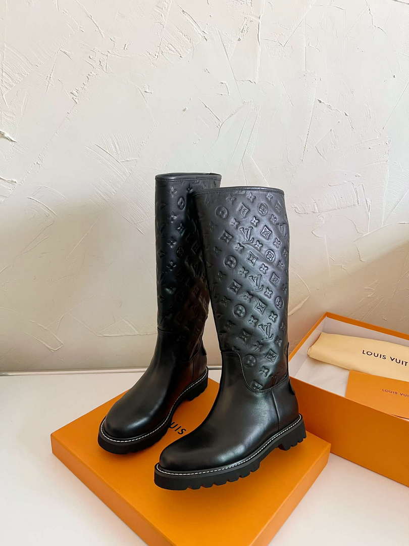 LV 1ADD2Q Louis Vuitton Territory Flat High Boot L88290