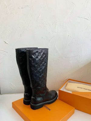 LV 1ADD2Q Louis Vuitton Territory Flat High Boot L88290 - Euro 35=US 4 - View 6
