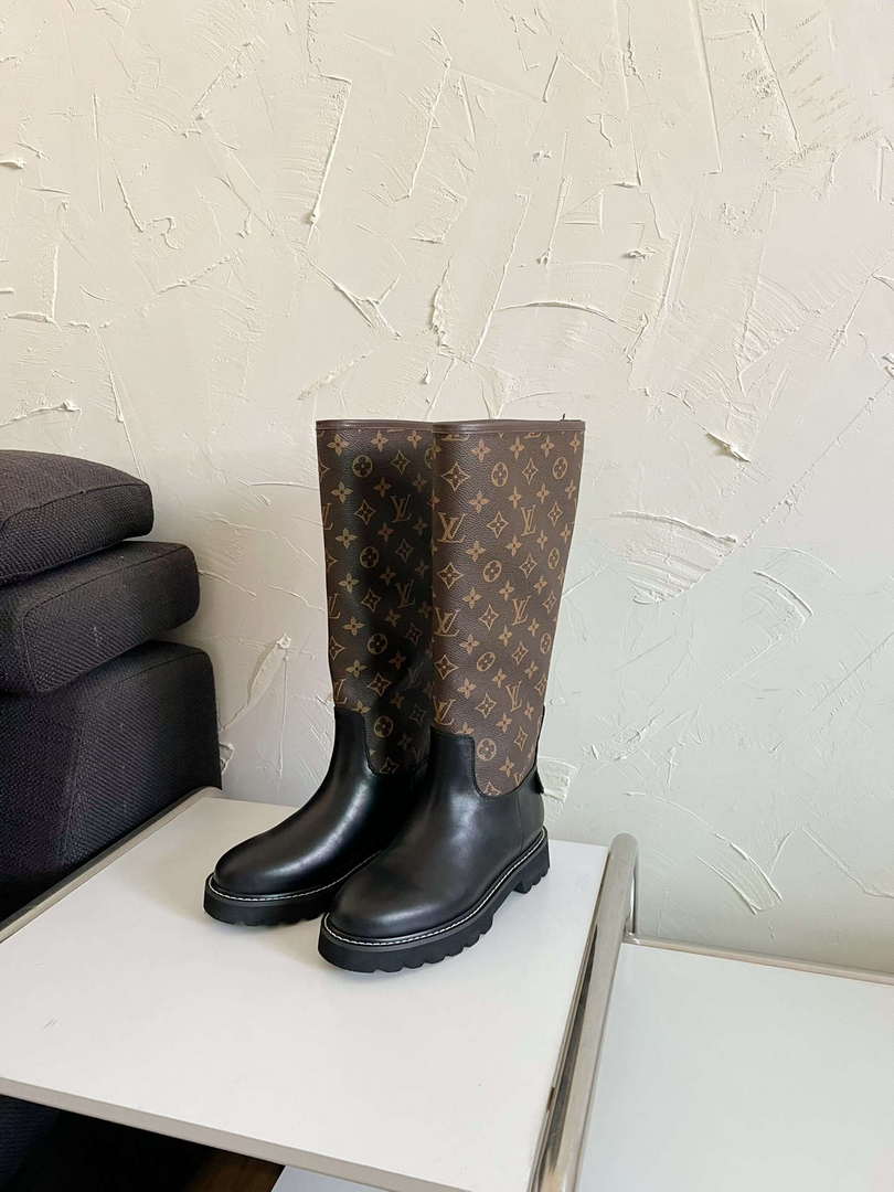LV 1ADD2Q Louis Vuitton Territory Flat High Boot L88291