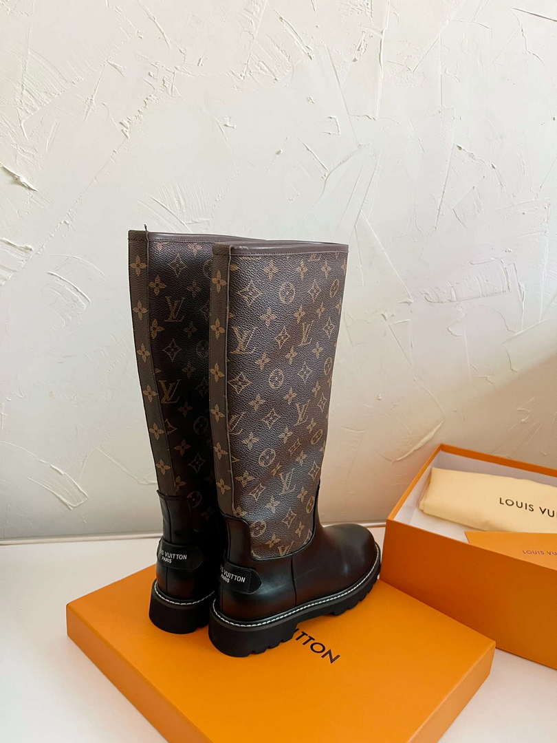 LV 1ADD2Q Louis Vuitton Territory Flat High Boot L88291