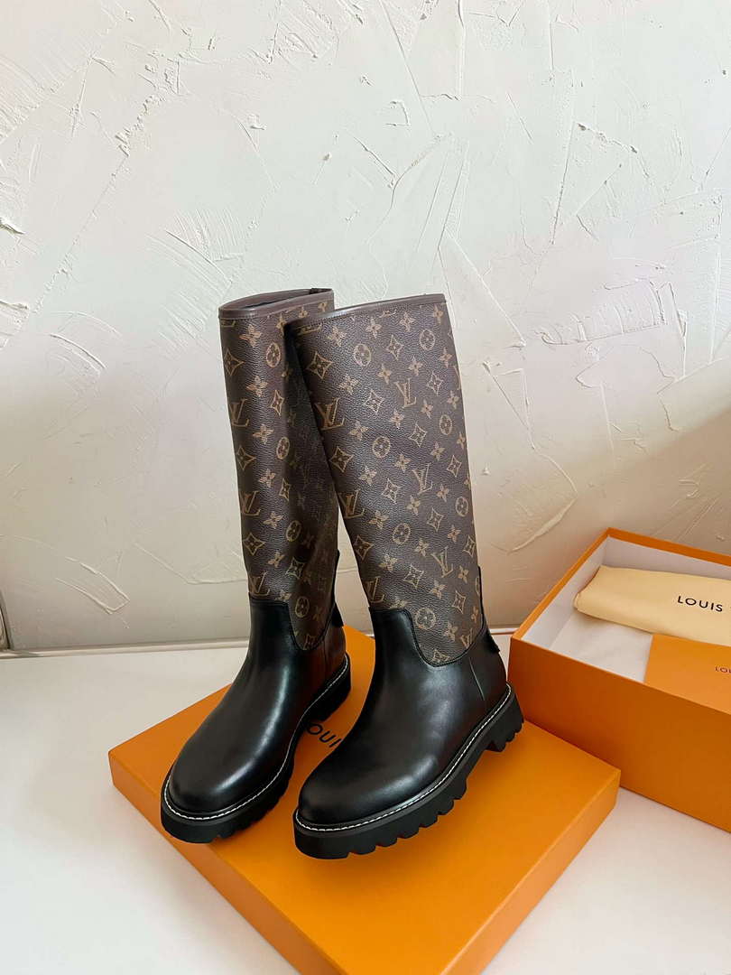 LV 1ADD2Q Louis Vuitton Territory Flat High Boot L88291