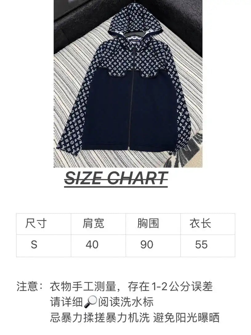 LV 1AI789 Louis Vuitton Women Monogram Jacquard Knit Hoodie cardigan L55803