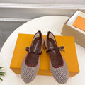 LV 1AGZ15 Louis Vuitton Romy Flat Ballerina Shoes L66205