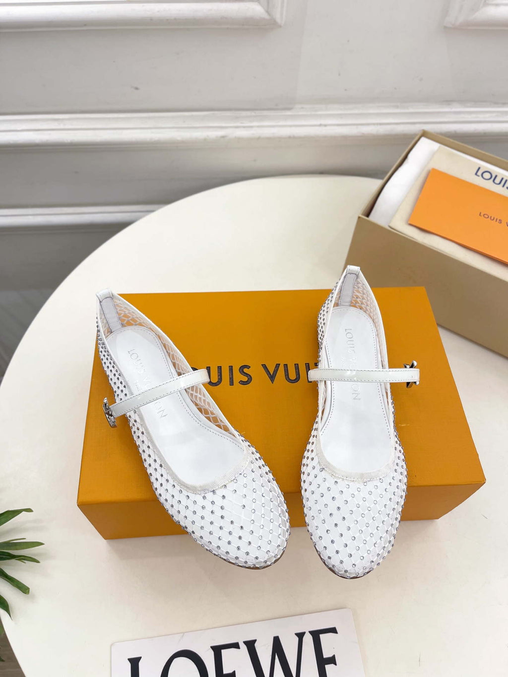 LV 1AGZ15 Louis Vuitton Romy Flat Ballerina Shoes L66206