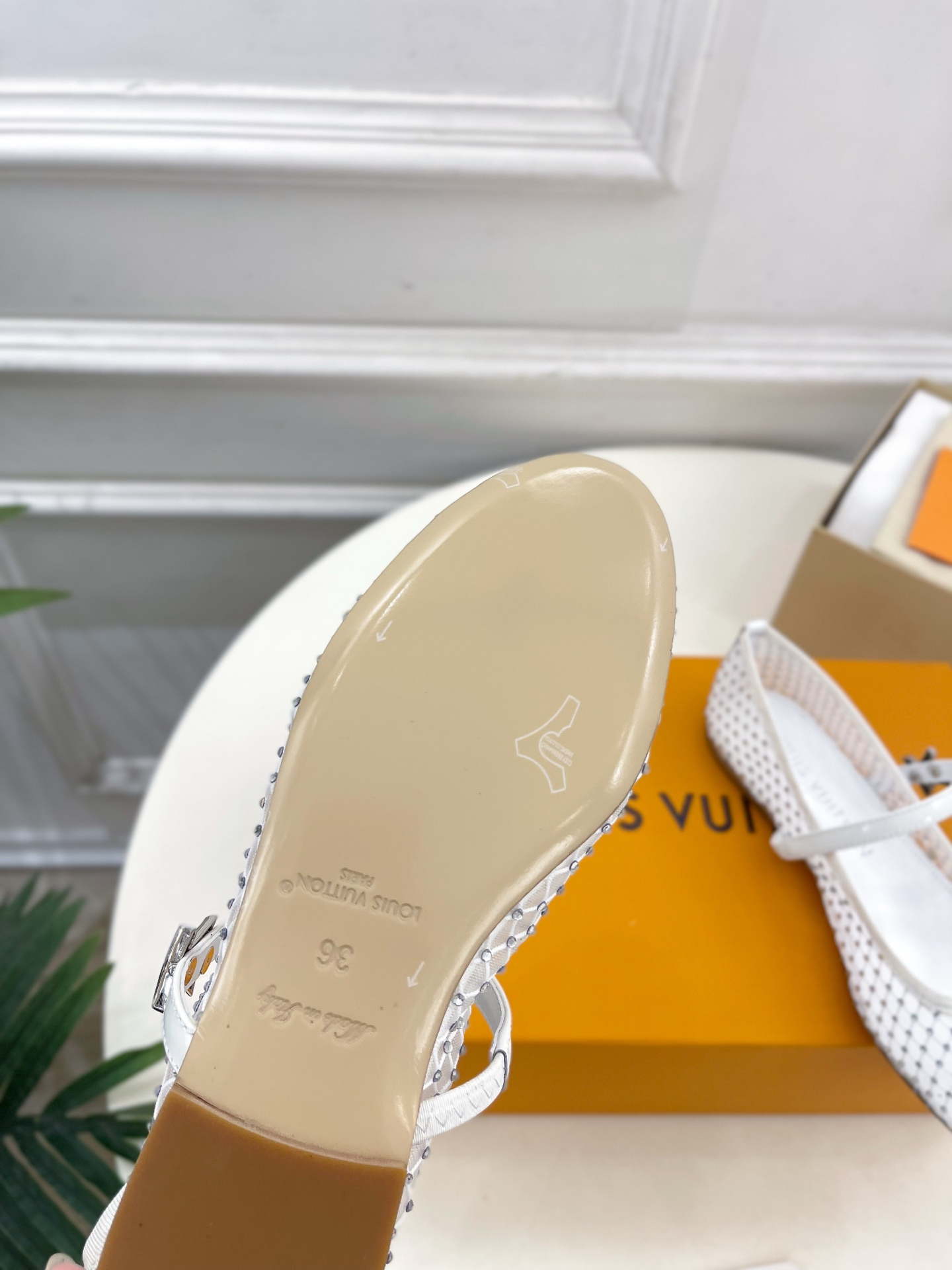 LV 1AGZ15 Louis Vuitton Romy Flat Ballerina Shoes L66206