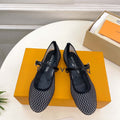LV 1AGZ15 Louis Vuitton Romy Flat Ballerina Shoes L66207