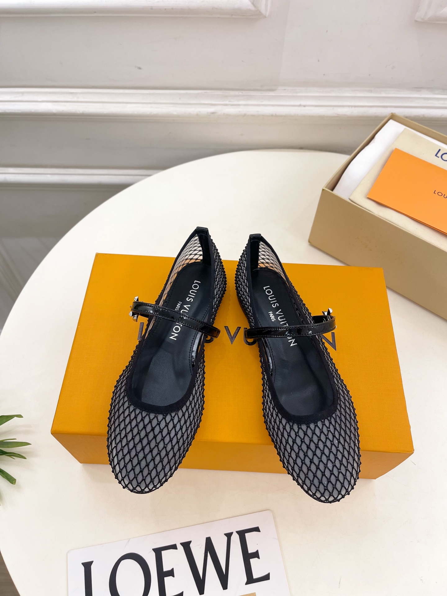LV 1AGZ15 Louis Vuitton Romy Flat Ballerina Shoes L66207