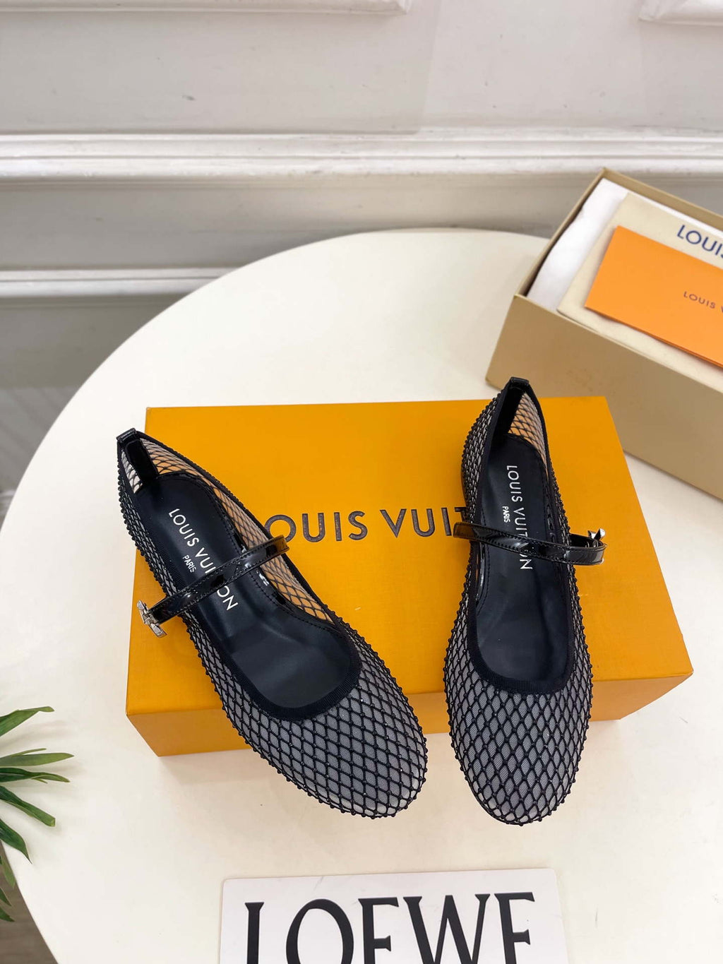 LV 1AGZ15 Louis Vuitton Romy Flat Ballerina Shoes L66207