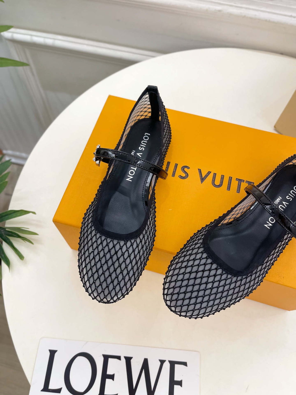 LV 1AGZ15 Louis Vuitton Romy Flat Ballerina Shoes L66207