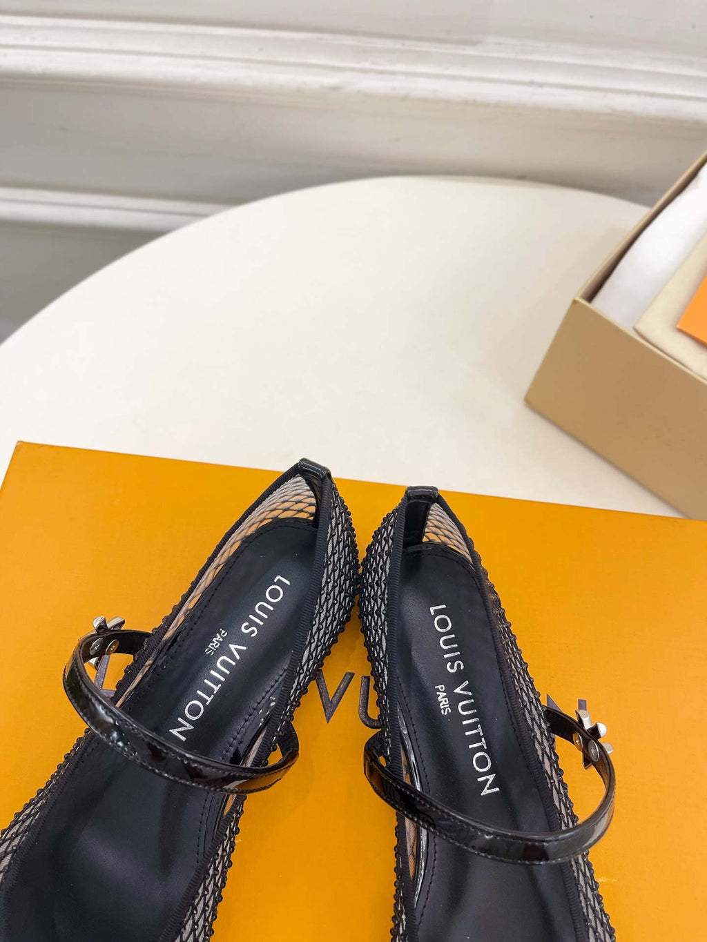LV 1AGZ15 Louis Vuitton Romy Flat Ballerina Shoes L66207